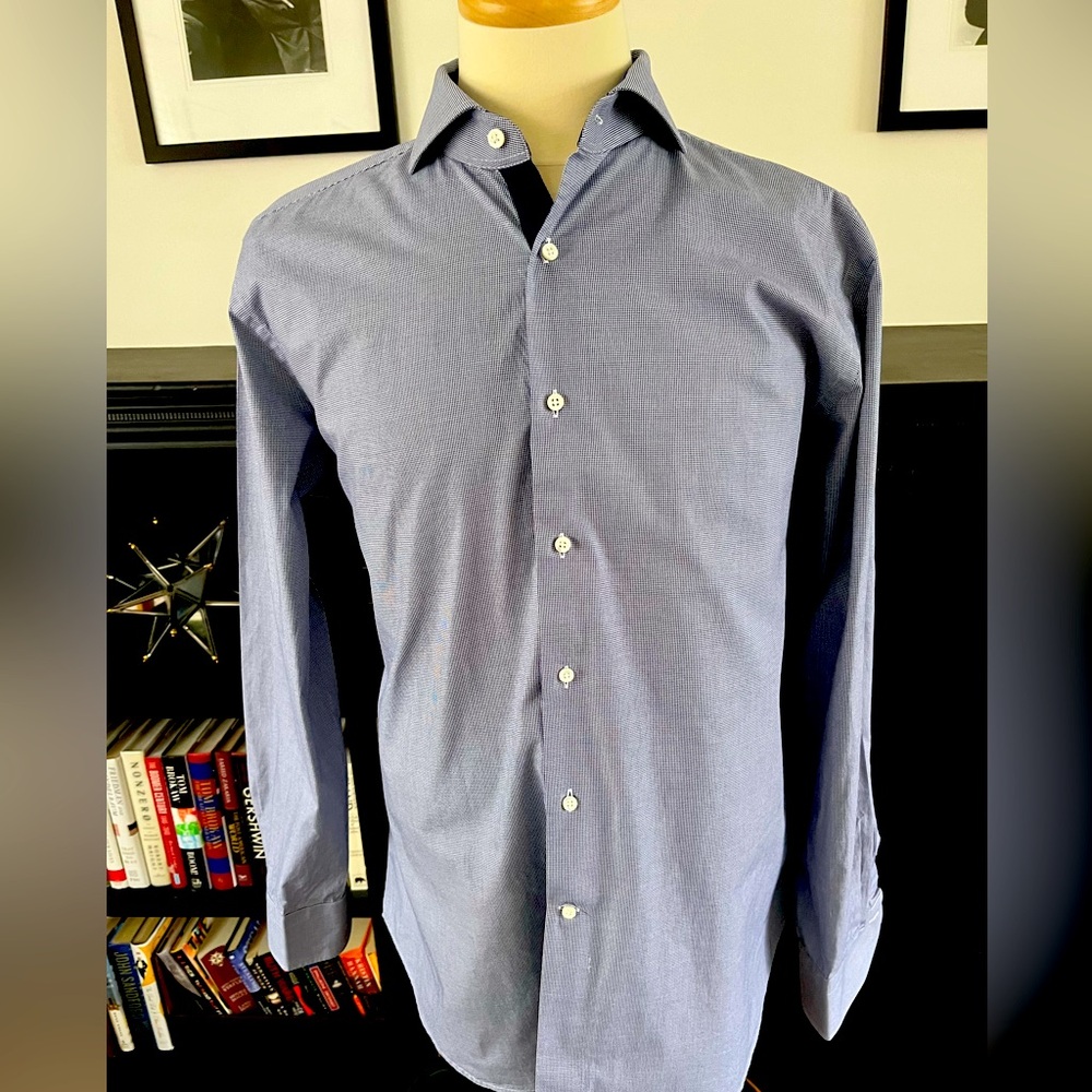 Canali Dress Shirt. Made in Italy. Size 17 1/2. Excellent Condition.